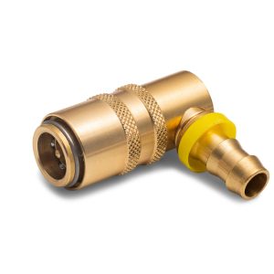Kupplung - Mit Ventil - Schnellsteck-Tülle 10mm - 90°