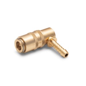 Kupplung - Mit Ventil - Schlauchtülle 6mm - 90°