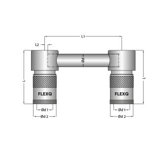 Umlenkkupplung (2 Stück)- Ohne Ventil - Rohr 125mm - 90°