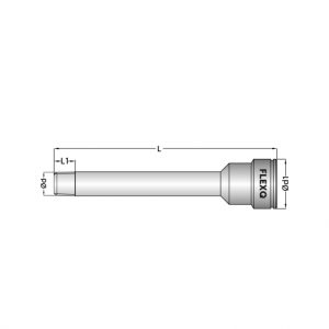 Buchse 1/4" Außengewinde BSPT  10mm0mm